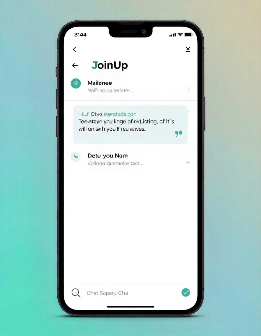 Phone with chat interface