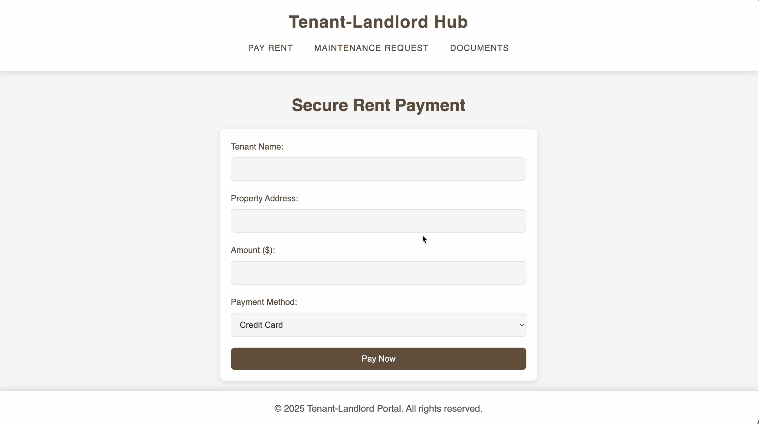 Tenant-Landlord Hub