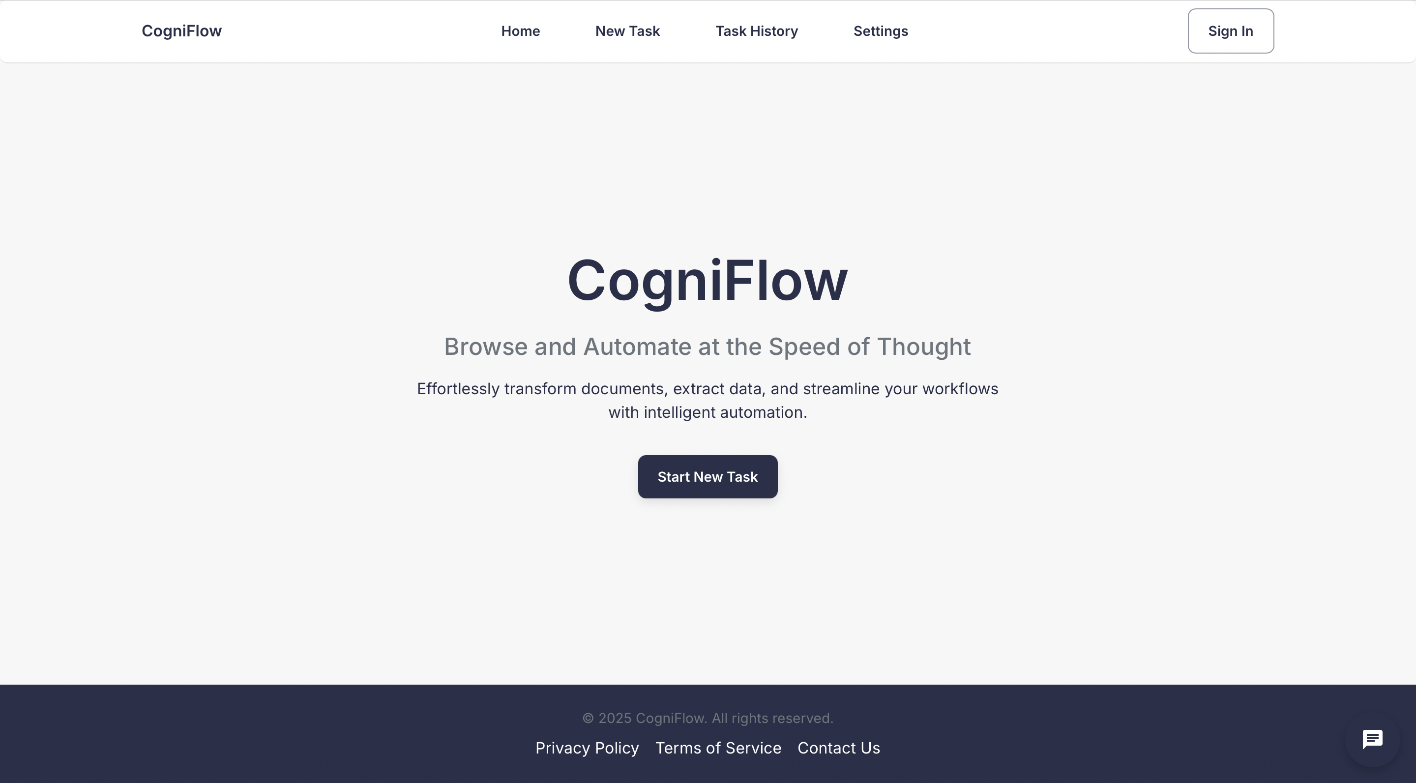 CogniFlow Live Demo: AI Data Processing, Transformation, and File Management Interface