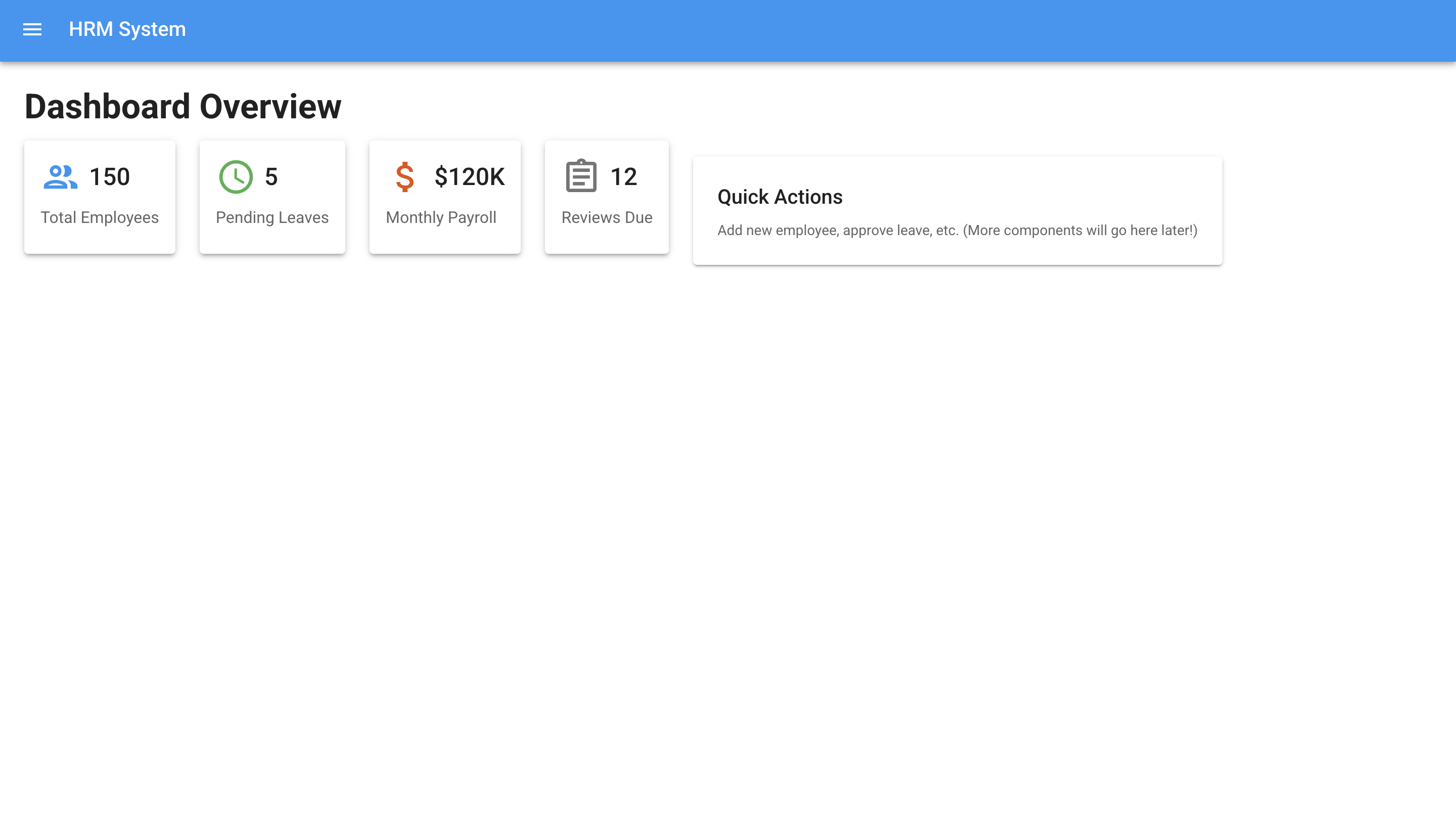 HR Management System Live Preview