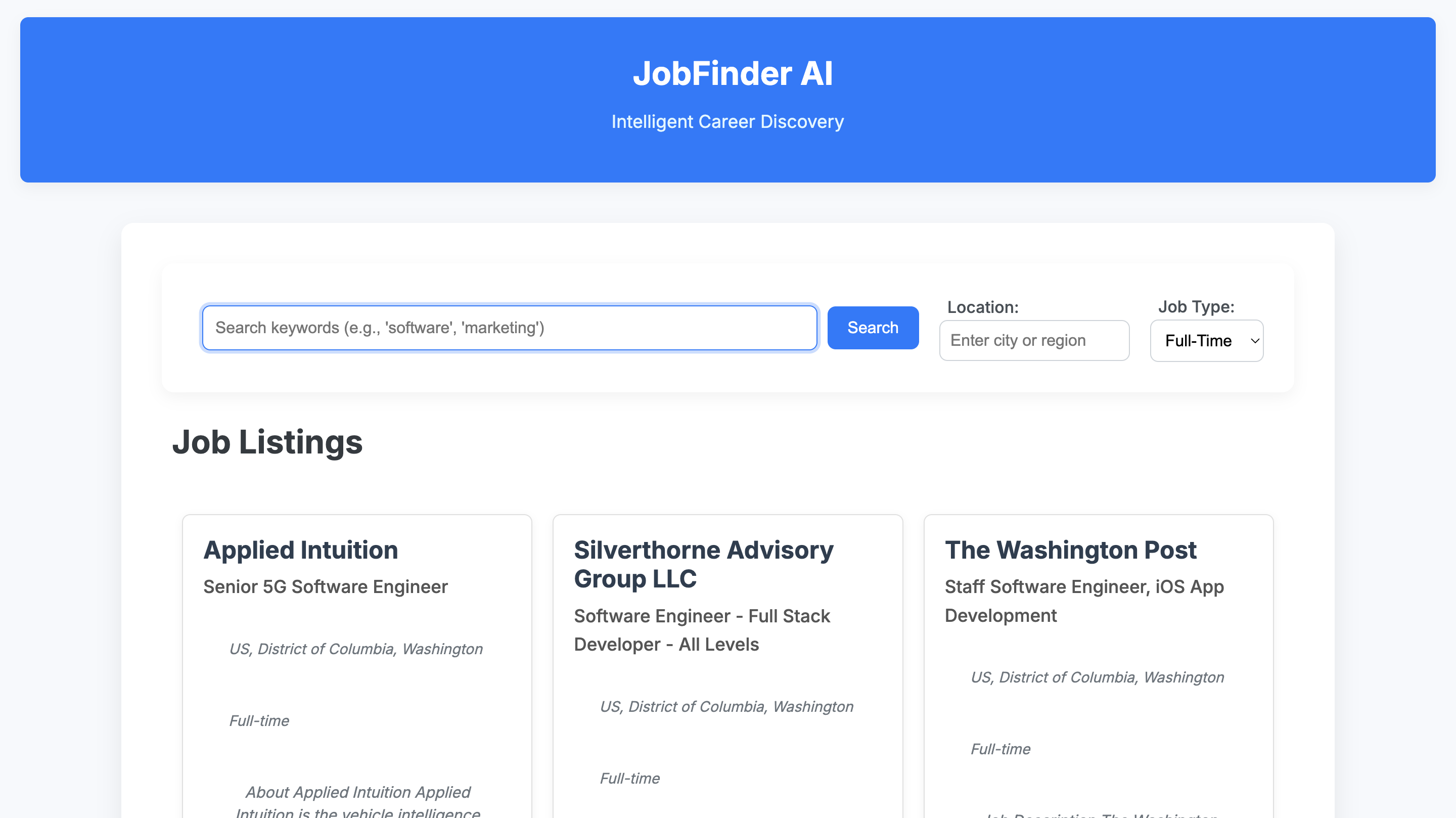 JobFinder AI